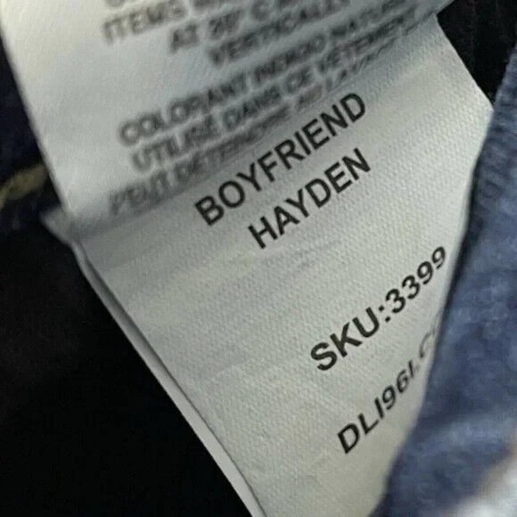 DL1961 Riley Boyfriend Jean Shorts Size 27 Frayed Hem Denim Cut Offs Hayden Wash - Picture 6 of 7